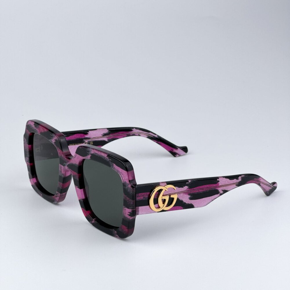 Gucci GG1547S 003 BRAND NEW Sunglasses Black Grey Women Square - Picture 7 of 12